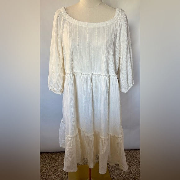 ivory cream lace dress STARLET IVORY LACE WRAP DRESS main image 0